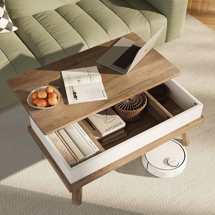 Amazon.com: Meilocar Wood Coffee Table, Lift Top Coffee